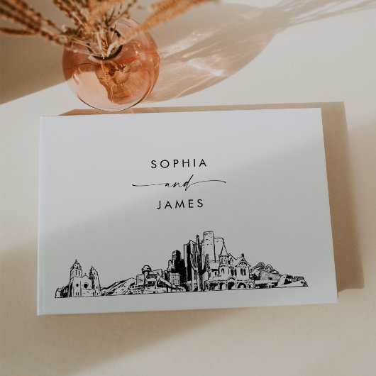 Phoenix Skyline Wedding Guest Book Gästebuch