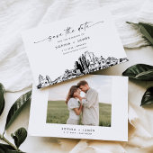 Phoenix Skyline Wedding Save the Date Card Einladung
