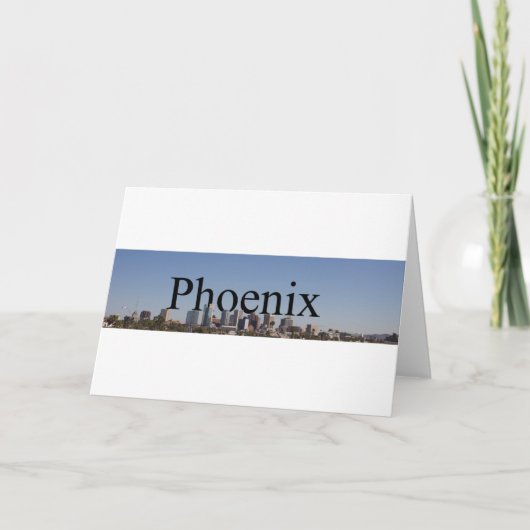 Phoenix Skyline with Phoenix in the Sky Note Card Karte (Vorderseite)