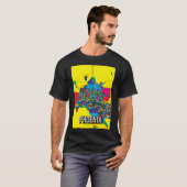 Phoenix Stadtkarte - Abstrakte Kunstdrucke T-Shirt (Vorne ganz)
