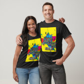 Phoenix Stadtkarte - Abstrakte Kunstdrucke T-Shirt (Unisex)
