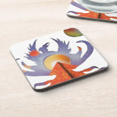 Phoenix-Steigen Getränkeuntersetzer (Linke Seite)