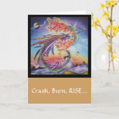 "Phoenix-Steigen" inspirierend erhalten wohle Karte (Gelbe Blume)