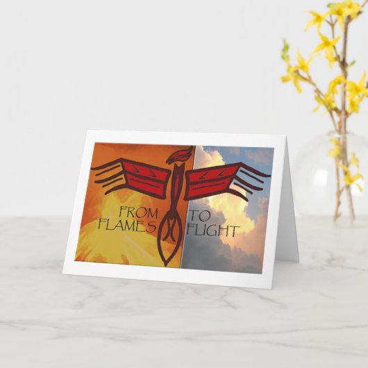 Phoenix-Steigen Karte (Gelbe Blume)