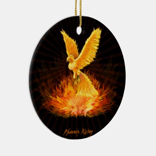 Phoenix-Steigen Keramik Ornament (Rechts)