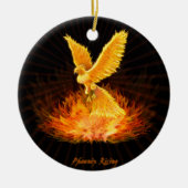 Phoenix-Steigen Keramik Ornament (Vorne)