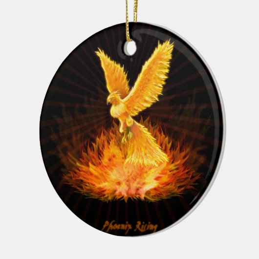 Phoenix-Steigen Keramik Ornament (Links)