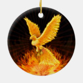 Phoenix-Steigen Keramik Ornament (Hinten)
