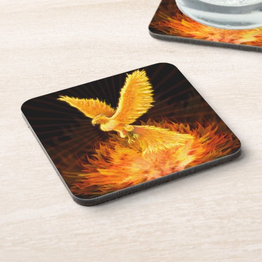 Phoenix-Steigen Untersetzer (Linke Seite)