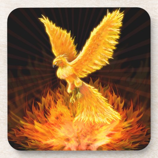 Phoenix-Steigen Untersetzer (Vorderseite)