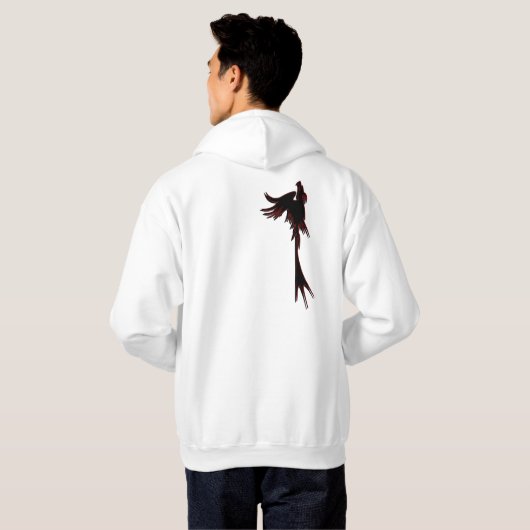 Phoenix steigender Hoodie (Schwarz voll)