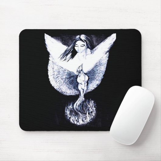 PHOENIX STEIGENDES Mousepad (Mit Mouse)