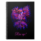 Phoenix steigt auf notizblock (Vorderseite)