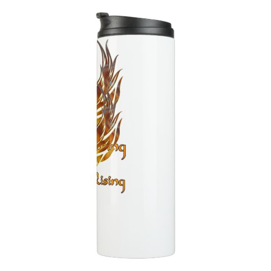 Phoenix steigt über den Aschen Thermosbecher (Nach rechts gedreht)