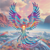 Phoenix Sunrise Aufkleber (Vorderseite)