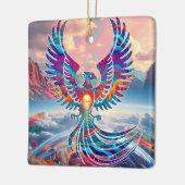 Phoenix Sunrise Keramikornament (Links)