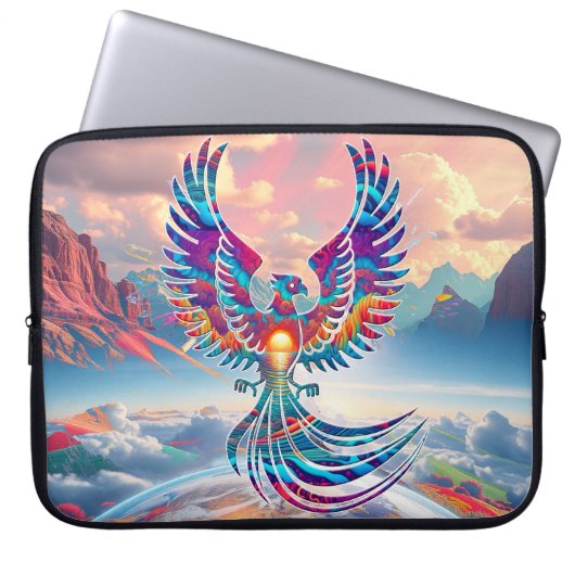 Phoenix Sunrise Laptopschutzhülle (Vorderseite)