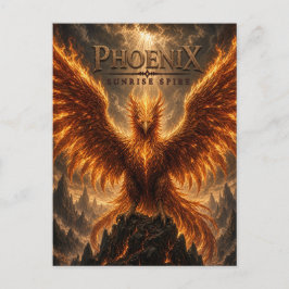 Phoenix Sunrise Spire Dark Cinema Postkarte