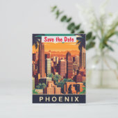 Phoenix Sunset Palms Warme Einladung (Stehend Vorderseite)