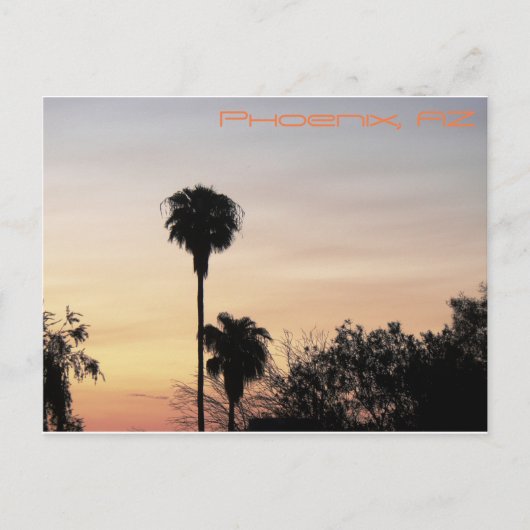 Phoenix Sunset Postkarte (Vorderseite)
