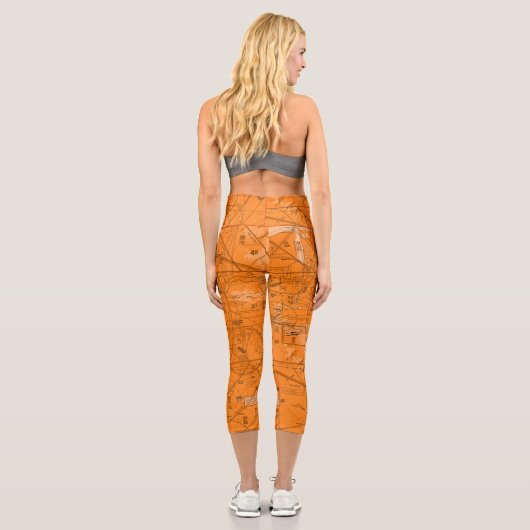 Phoenix TAC Chart Capri Leggings (Rückseite)