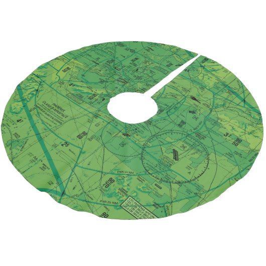 Phoenix TAC Chart Polyester Weihnachtsbaumdecke (Schrägansicht)