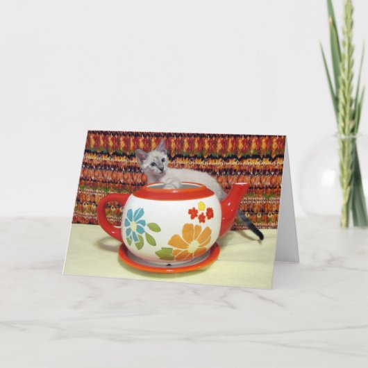 Phoenix - Testen des Wassers - Grußkarte Karte (Vorderseite)