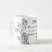 Phoenix Totem-Tasse Kaffeetasse (Vorderseite Links)