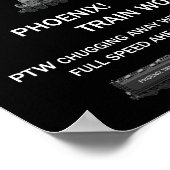 Phoenix Train Works Motto Poster (Ecke)