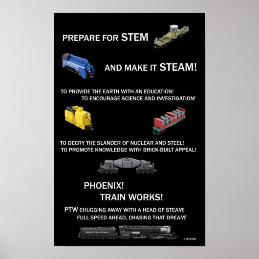 Phoenix Train Works Motto Poster (Vorne)