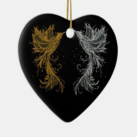 Phoenix Twins Keramik Ornament (Rechts)