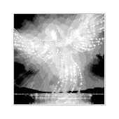 Phoenix über Wasser Gummistempel (Prägung)