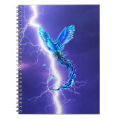 Phoenix und Blitze Notizblock (Vorderseite)
