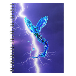 Phoenix und Blitze Notizblock