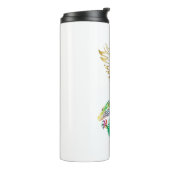 Phoenix und das Dragon Oriental Ying Yang Design Thermosbecher (Nach links gedreht)