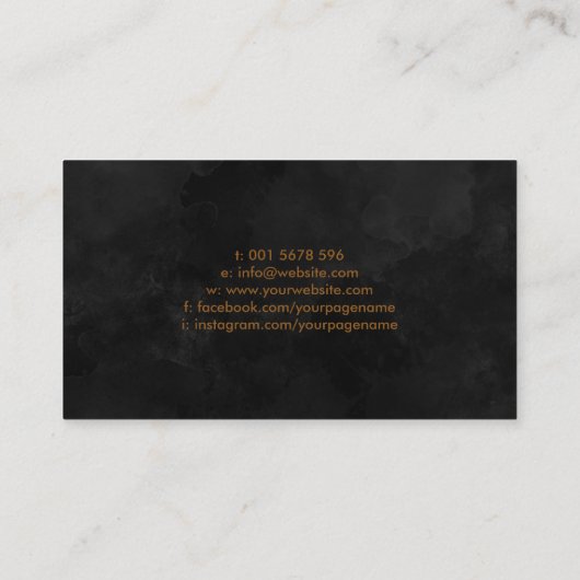 Phoenix und Drachenschmuck Visitenkarte (Rückseite)