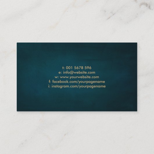 Phoenix und Drachenschmuck Visitenkarte (Rückseite)