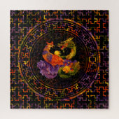 Phoenix und Dragon in Farbe Puzzle (Vertikal)