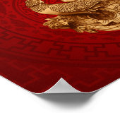 Phoenix und Dragon - rot Poster (Ecke)