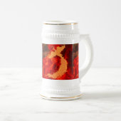 Phoenix und Feuer Bierglas (VorderseiteRechts)