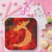 Phoenix und Feuer Pappteller (Party)