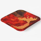 Phoenix und Feuer Pappteller (Gewinkelt)