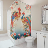 Phoenix und Lotus Duschvorhang (Beispiel)