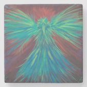 Phoenix-Untersetzer Steinuntersetzer (Vorderseite)