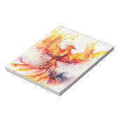 Phoenix-Verbreitung ist Flügel, die aus den Aschen Notizblock (Rotiert)