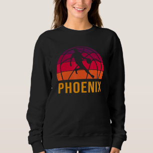 Phoenix Vintag Basketball Retro Sunset B-Ball Pla Sweatshirt