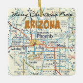 Phoenix Vintage Karte Keramikornament (Vorderseite)