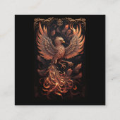 Phoenix-Visitenkarte Quadratische Visitenkarte (Rückseite)