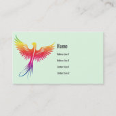 Phoenix Vogel - aufsteigende Visitenkarte (Vorderseite)