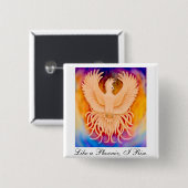 Phoenix-Vogel-Button Button (Vorne & Hinten)